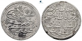 Turkey. Qustantînîya (Constantinople). Ahmed III AD 1703-1730. (AH 1115-1143). Yirmilik AR