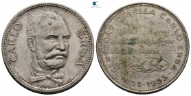 Italy. Milano.  AD 1853-1953. Centenary of Carlo Erba. Medal AR