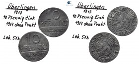 Germany. Überlingen.  AD 1917. 10 Pfennig