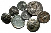 Lot of ca. 8 greek bronze coins / SOLD AS SEEN, NO RETURN!nearly very fine