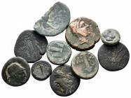 Lot of ca. 10 greek bronze coins / SOLD AS SEEN, NO RETURN!nearly very fine