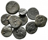 Lot of ca. 10 greek bronze coins / SOLD AS SEEN, NO RETURN!very fine