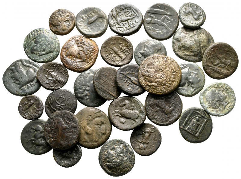 Lot of ca. 30 greek bronze coins / SOLD AS SEEN, NO RETURN!

very fine