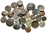 Lot of ca. 30 greek bronze coins / SOLD AS SEEN, NO RETURN!very fine