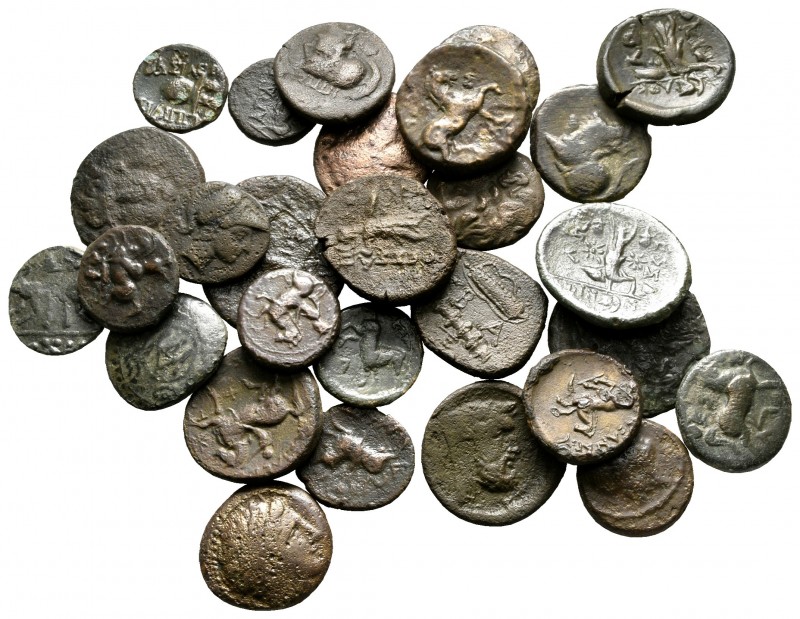 Lot of ca. 30 greek bronze coins / SOLD AS SEEN, NO RETURN!

very fine