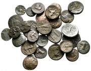 Lot of ca. 30 greek bronze coins / SOLD AS SEEN, NO RETURN!very fine