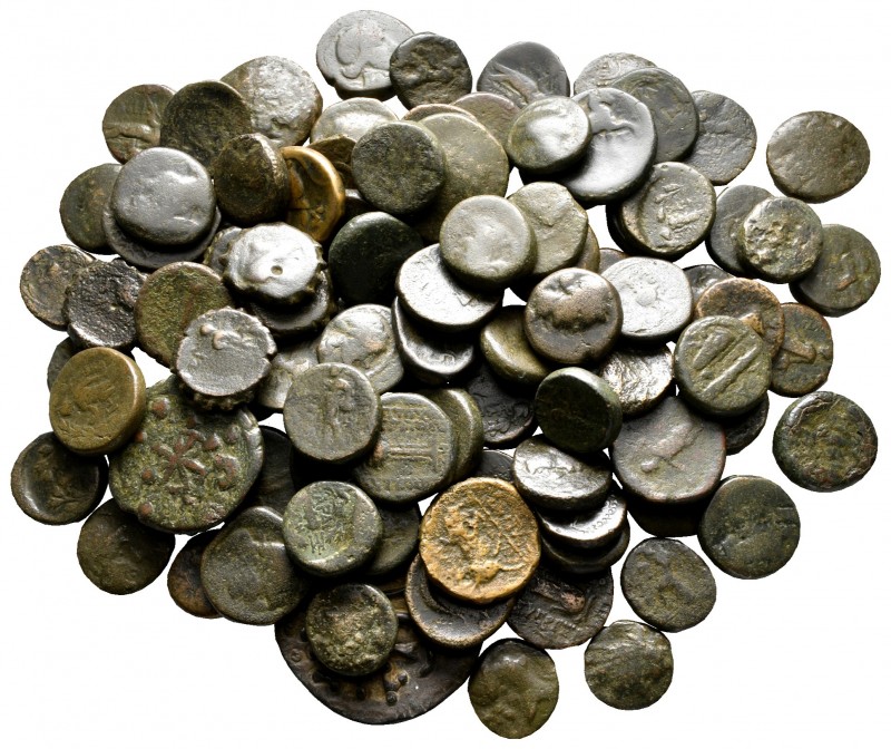 Lot of ca. 100 greek bronze coins / SOLD AS SEEN, NO RETURN!

fine
