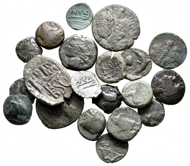 Lot of ca. 20 greek bronze coins / SOLD AS SEEN, NO RETURN!

very fine