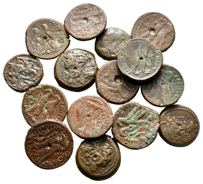 Lot of ca. 15 greek bronze coins / SOLD AS SEEN, NO RETURN!

very fine