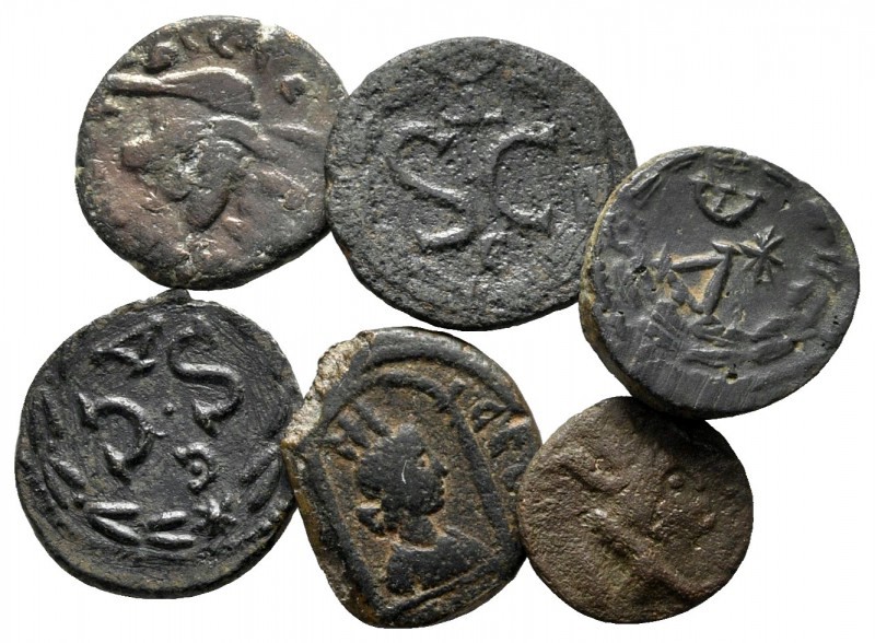 Lot of ca. 6 roman provincial bronze coins / SOLD AS SEEN, NO RETURN!

nearly ...
