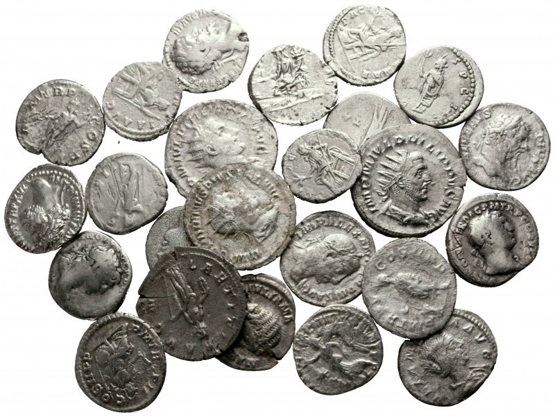 Lot of ca. 24 roman silver coins / SOLD AS SEEN, NO RETURN! 

very fine
