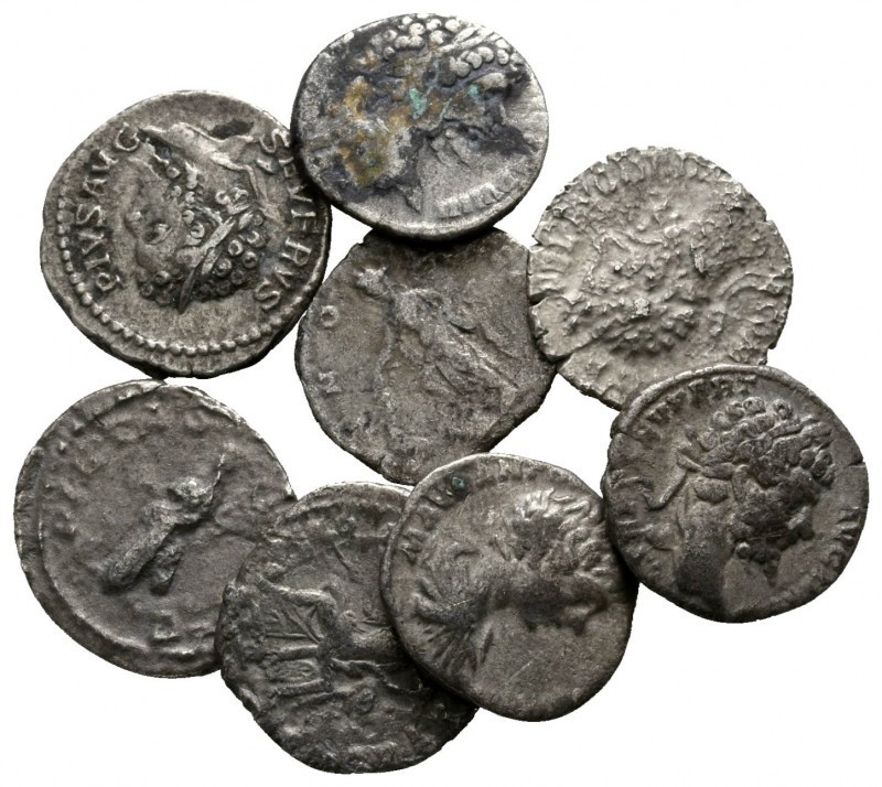 Lot of ca. 8 roman silver coins / SOLD AS SEEN, NO RETURN!

nearly very fine