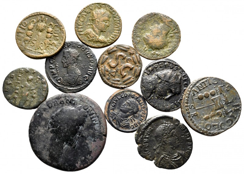 Lot of ca. 12 roman bronze coins / SOLD AS SEEN, NO RETURN!

nearly very fine
