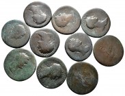 Lot of ca. 10 roman sestertii / SOLD AS SEEN, NO RETURN!nearly very fine
