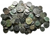 Lot of ca. 121 roman bronze coins / SOLD AS SEEN, NO RETURN!very fine