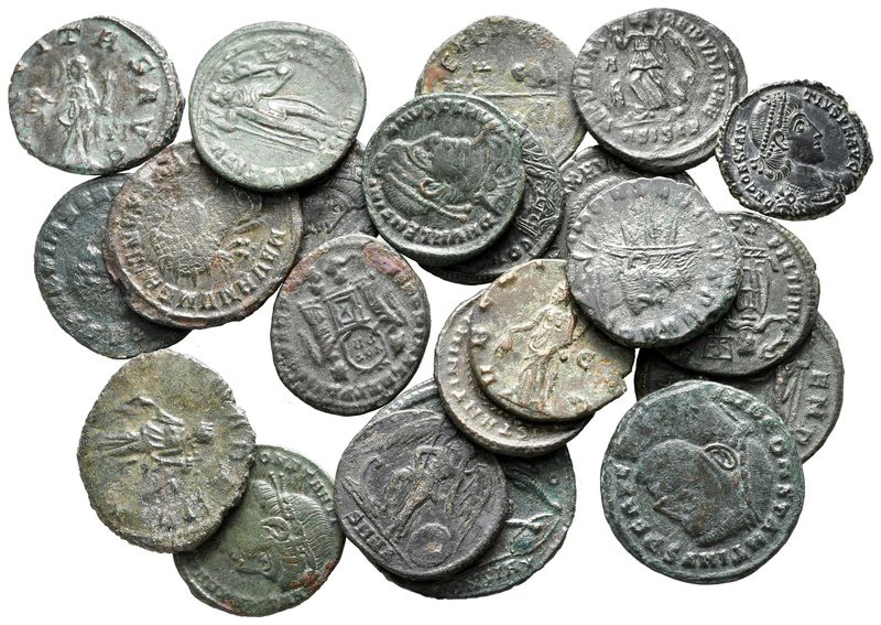 Lot of ca. 22 roman bronze coins / SOLD AS SEEN, NO RETURN!

very fine