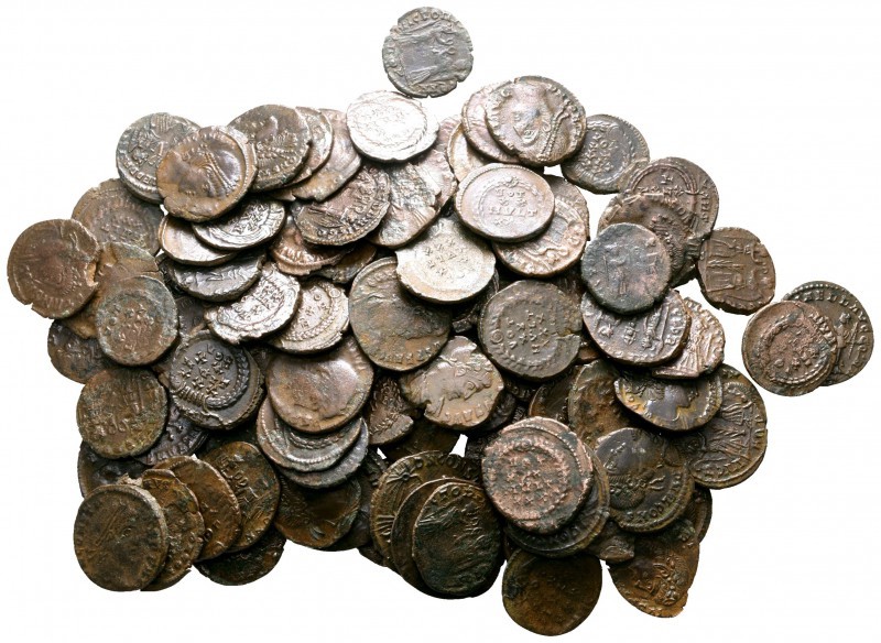 Lot of ca. 100 roman bronze coins / SOLD AS SEEN, NO RETURN!

fine