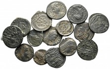 Lot of ca. 15 roman bronze coins / SOLD AS SEEN, NO RETURN!very fine