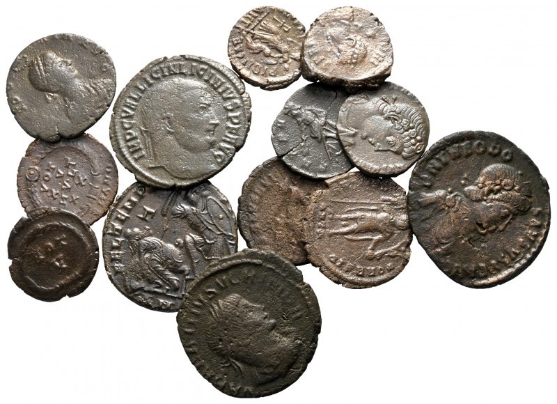 Lot of ca. 13 roman bronze coins / SOLD AS SEEN, NO RETURN!

very fine