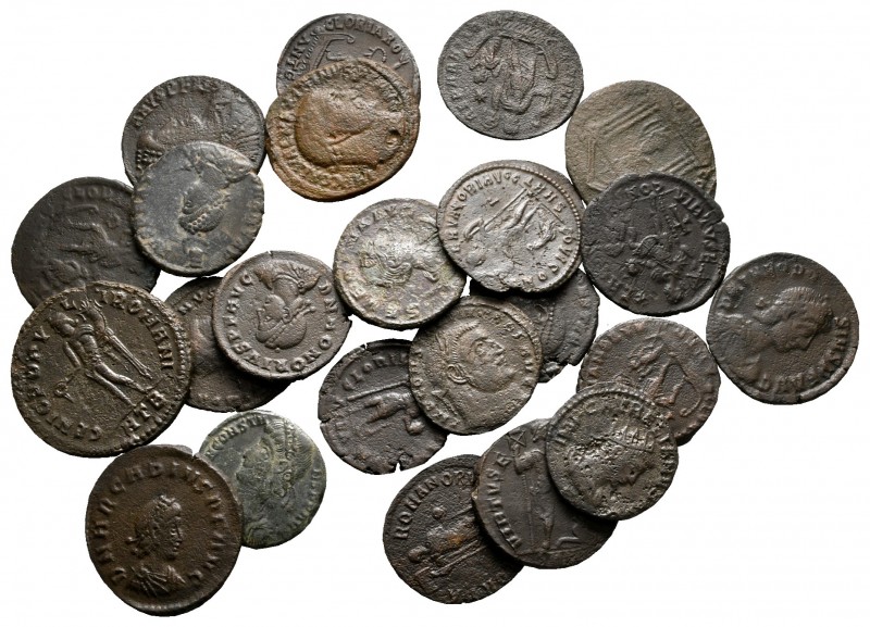 Lot of ca. 23 roman bronze coins / SOLD AS SEEN, NO RETURN!

very fine