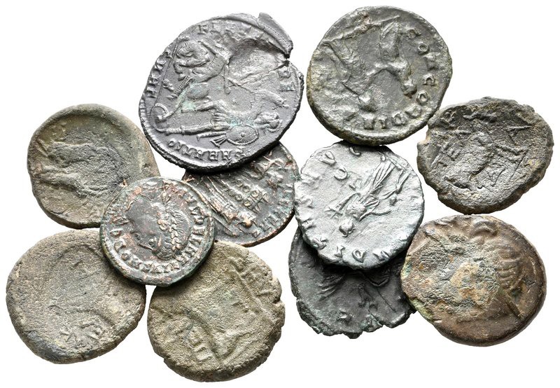 Lot of ca. 11 ancient bronze coins / SOLD AS SEEN, NO RETURN!

nearly very fin...