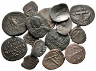 Lot of ca. 15 byzantine bronze coins / SOLD AS SEEN, NO RETURN!nearly very fine
