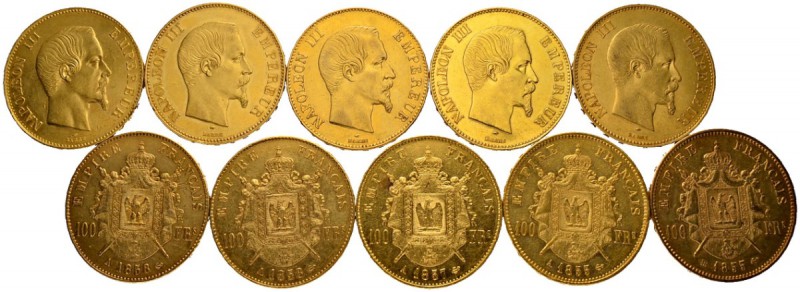 [290.32g] 
FRANKREICH
II. Kaiserreich. Napoleon III. 1852-1870. 100 Francs 185...