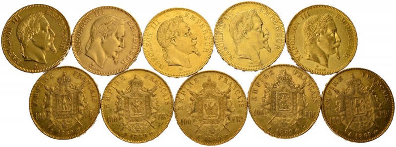 [290.32g] 
FRANKREICH
II. Kaiserreich. Napoleon III. 1852-1870. 100 Francs 186...