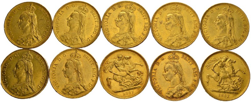 [146.45g] 
GROSSBRITANNIEN
Königreich
Victoria, 1837-1901. 2 Pounds 1887. Fei...