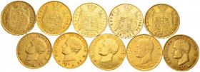 [116.12g] 
ITALIEN
Königreich
Napoleone I. 1805-1814. 40 Lire diverse Jahrgänge. Feingewicht total: 116.12 g. Handelsübliche Erhaltungen / Usual co...