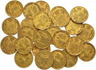 [145.15g] 
ITALIEN
Königreich
Napoleone I. 1805-1814. 20 Lire. Feingewicht total: 145.15 g. Handelsübliche Erhaltungen / Usual conditions. (25)