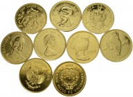 [270.81g]
GOLDMÜNZENLOTS DIVERSER LÄNDER
Diverse Länder
WWF-Goldmünzen. Im Gewicht zu je einer Unze. Feingewicht total: 270.81 g. FDC / Uncirculate...