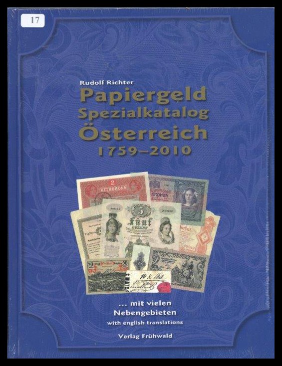 Richter, Rudolf
Papiergeld Spezialkatalog / Österreich ( 1759 - 2010 )
leicht ...