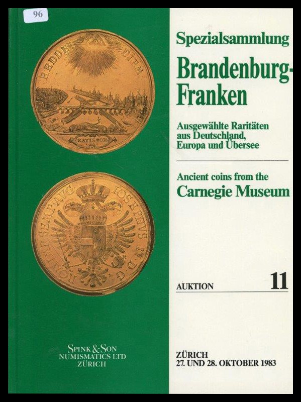 Spink Taisei Numismatics LTD Zürich
Spezialsammlung / Brandenburg Franken
leic...