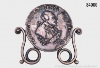 Brandenburg-Bayreuth, 2/3 Taler 1792 S, 750er Silber. Schön 152. Montiert (angelötet) an eine vermutlich zeitgenössische silberne aufstellbare Fassung...