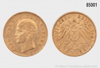Bayern, Otto (1886-1913), 20 Mark 1895 D. 900er Gold. 7,95 g; 22 mm. AKS 199; Jaeger 201. Attraktives Exemplar, feine Kratzer, sehr schön/fast vorzügl...