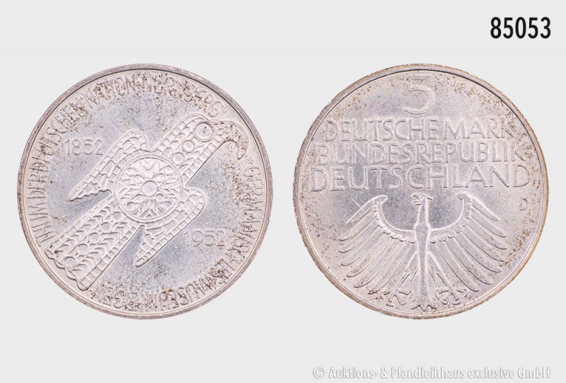 Bundesrepublik Deutschland, 5 DM 1952 D, Germanisches Nationalmuseum Nürnberg. 1...