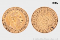 Preußen, Wilhelm II. (1888-1918), 10 Mark 1898 A, 900er Gold. 3,96 g; 20 mm. AKS 127; Jaeger 251. Sehr schön.