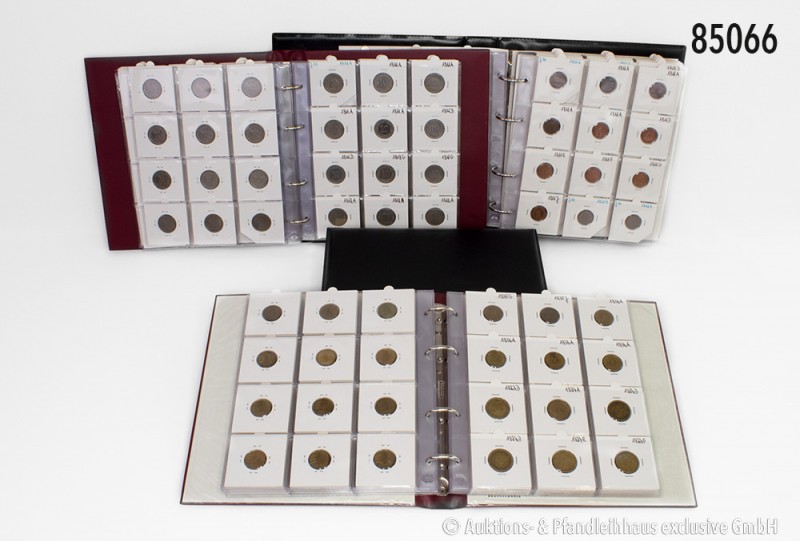 Umfangreiche Sammlung von mehr als 1.170 Klein- und Kursmünzen von 1 Pfennig bis...