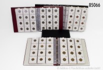 Umfangreiche Sammlung von mehr als 1.170 Klein- und Kursmünzen von 1 Pfennig bis 500 Mark (Kaiserreich, Weimarer Republik und Drittes Reich) in 9 Albe...