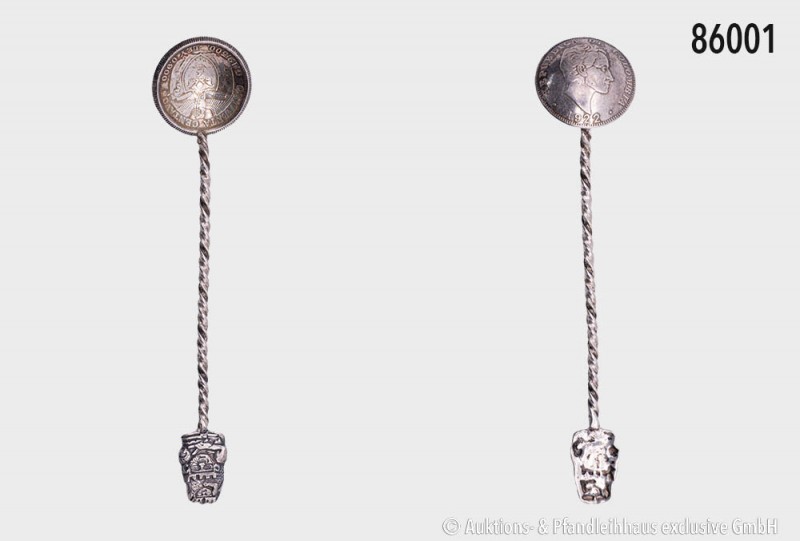 Kolumbien, 50 Centavos 1922, 900er Silber. Schön 17. Umgearbeitet zu einem klein...