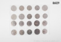 Europa allgemein, umfangreiche Sammlung von 89 Euromünzen verschiedener Länder, davon 29 x Silber, bzw. Silber vergoldet, vorhanden sind Kurs- und Son...