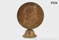 Bundesrepublik Deutschland, große Bronzegussmedaille 1955, von Bernhard Bleeker, "Oskar-von-Miller-Medaille" für Verdienste um das Deutsche Museum. Vs...