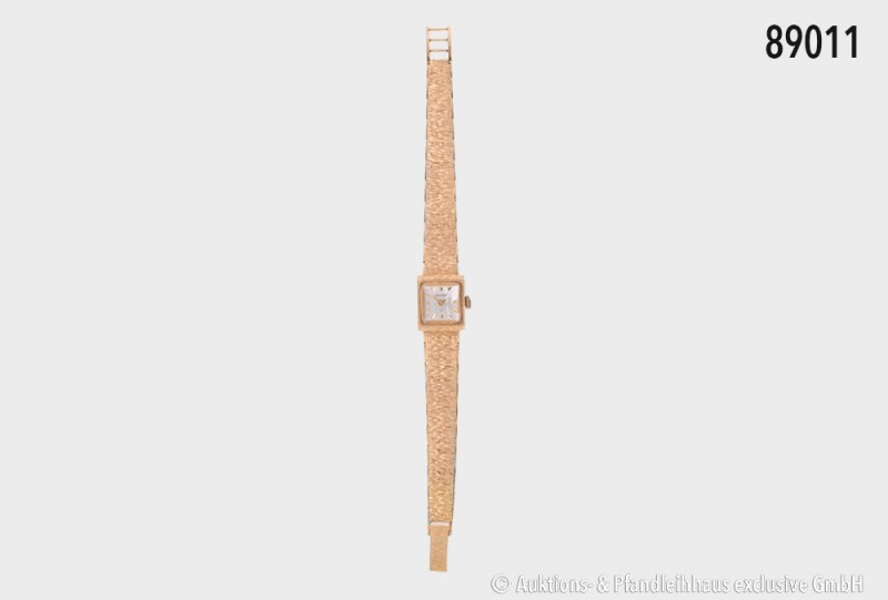 Damen-Armbanduhr, 750er Gold, 17 Jewels, ca. 1960er Jahre, Fa. Rhodos, Pforzheim...