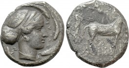 SICILY. Syracuse. Second Democracy (420-415 BC). Tetradrachm.