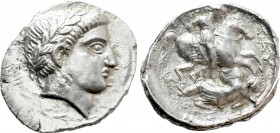 KINGS OF PAEONIA. Patraos (Circa 335-315 BC). Tetradrachm.