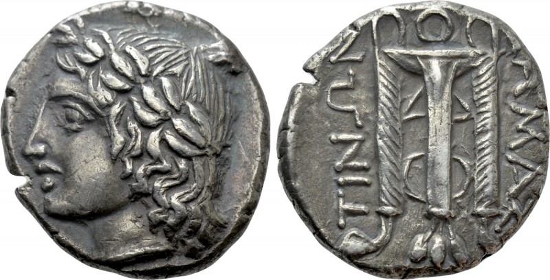 ILLYRIA. Damastion. Tetradrachm (Circa 380-365/0 BC). 

Obv: Laureate head of ...
