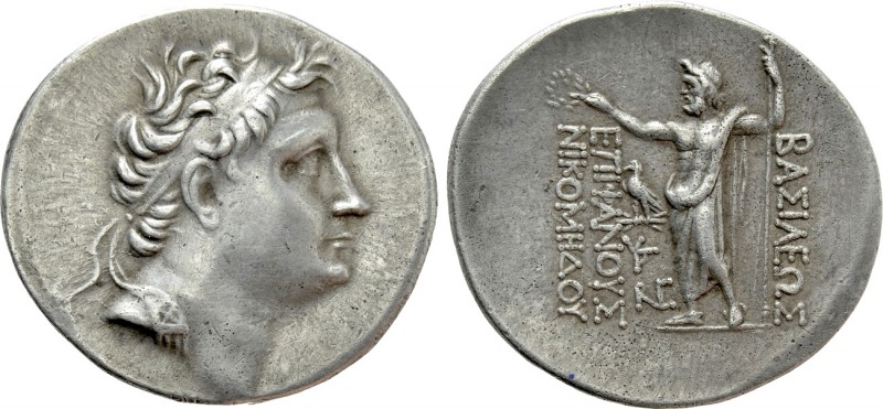 KINGS OF BITHYNIA. Nikomedes II Epiphanes (149-127 BC). Tetradrachm. Dated RY 14...