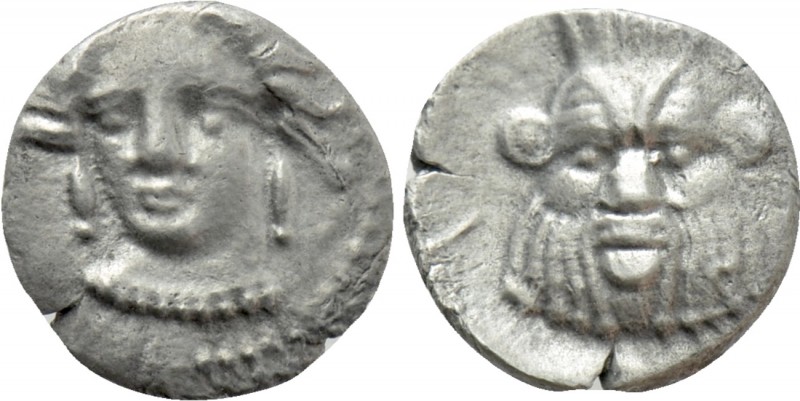 CILICIA. Uncertain. Obol (4th century BC). 

Obv: Head of female (Arethusa?) f...