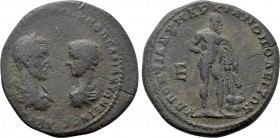 MOESIA INFERIOR. Marcianopolis. Macrinus, with Diadumenian (217-218). Ae Pentassarion.